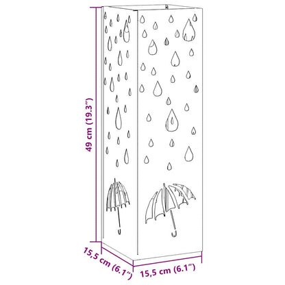 Sonnenschirmhalter Anthrazit 15,5 x 15,5 x 49 cm Stahl