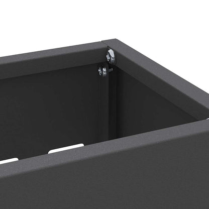 Sonnenschirmhalter mit Speicher Schwarz 28 x 12 x 41 cm Metall