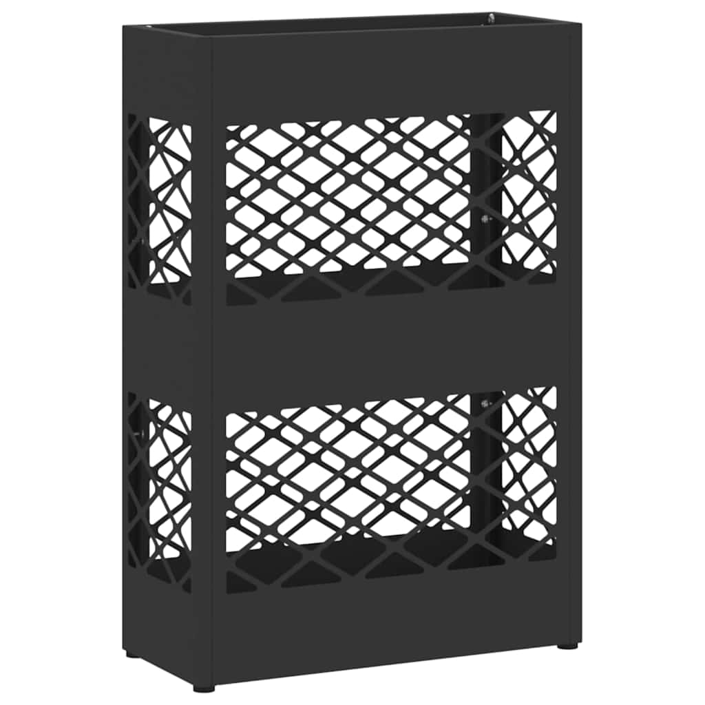 Sonnenschirmhalter mit Speicher Schwarz 28 x 12 x 41 cm Metall