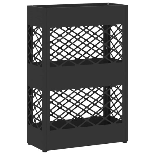 Sonnenschirmhalter mit Speicher Schwarz 28 x 12 x 41 cm Metall