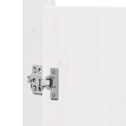 Küchentür mit Tür 2 pcs Weiß 50 x 9 x 82 cm Massivholz Kiefer