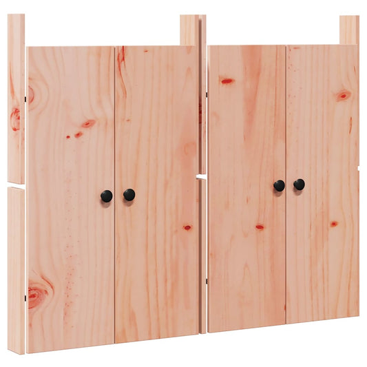 Küchentür 2 pcs Braun 50 x 9 x 82 cm Massives Douglasienholz