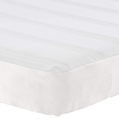 Bettmatratze mit Matratze Creme 180 x 200 cm Stoff
