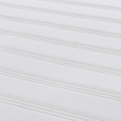 Bettmatratze mit Matratze Creme 180 x 200 cm Stoff