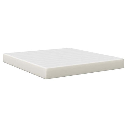 Bettmatratze mit Matratze Creme 180 x 200 cm Stoff