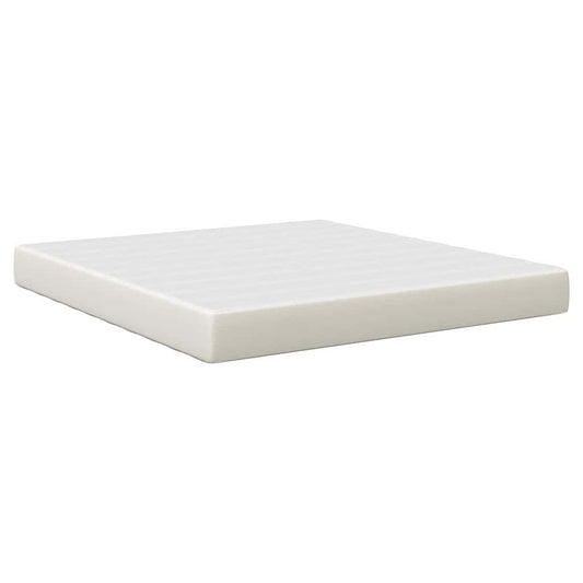 Bettmatratze mit Matratze Creme 180 x 200 cm Stoff