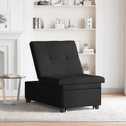 Sofa Bett Schwarz 194 x 67 x 37 cm Stoff