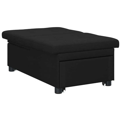 Sofa Bett Schwarz 194 x 67 x 37 cm Stoff