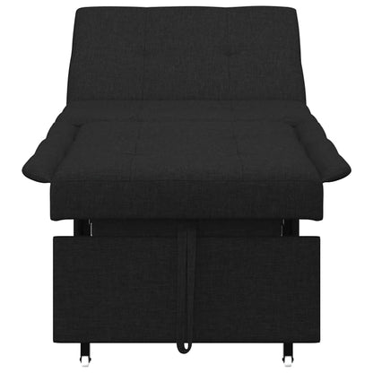 Sofa Bett Schwarz 194 x 67 x 37 cm Stoff