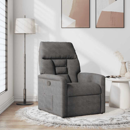 Relaxsessel Dunkelgrau Mikrofasergewebe