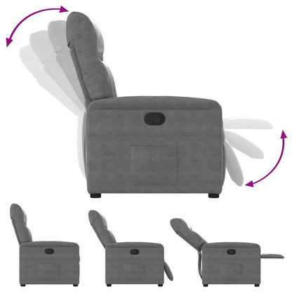 Relaxsessel Dunkelgrau Mikrofasergewebe
