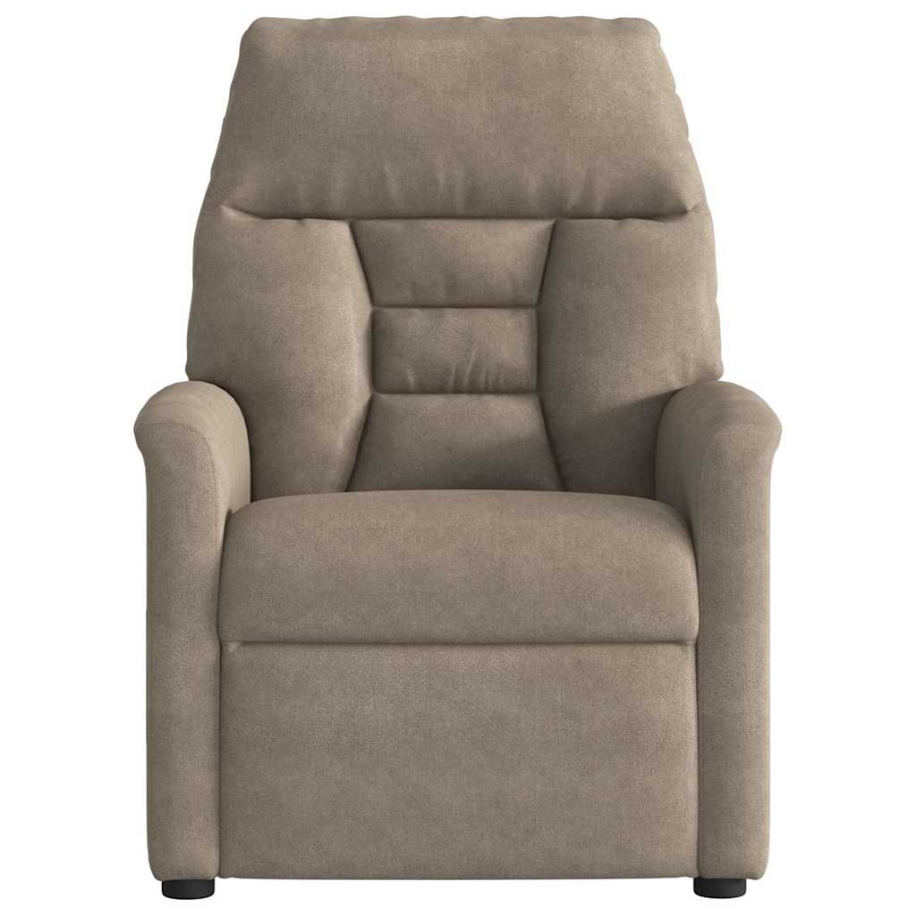 Massagesessel Taupe Mikrofasergewebe