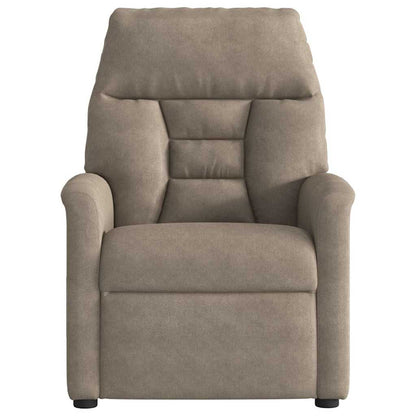 Massagesessel Taupe Mikrofasergewebe