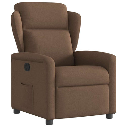 Relaxsessel Braun Stoff