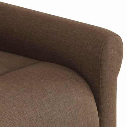 Massagesessel Braun Stoff