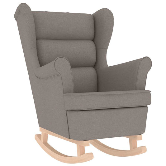 Schaukelsessel Taupe 74x90x102 cm Stoff