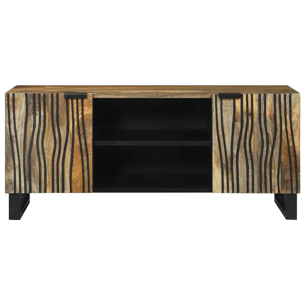 TV-Schränk Braun 105 x 33 x 46 cm massives Mangoholz