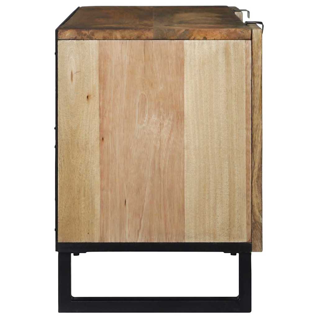 TV-Schränk Braun 105 x 33 x 46 cm massives Mangoholz