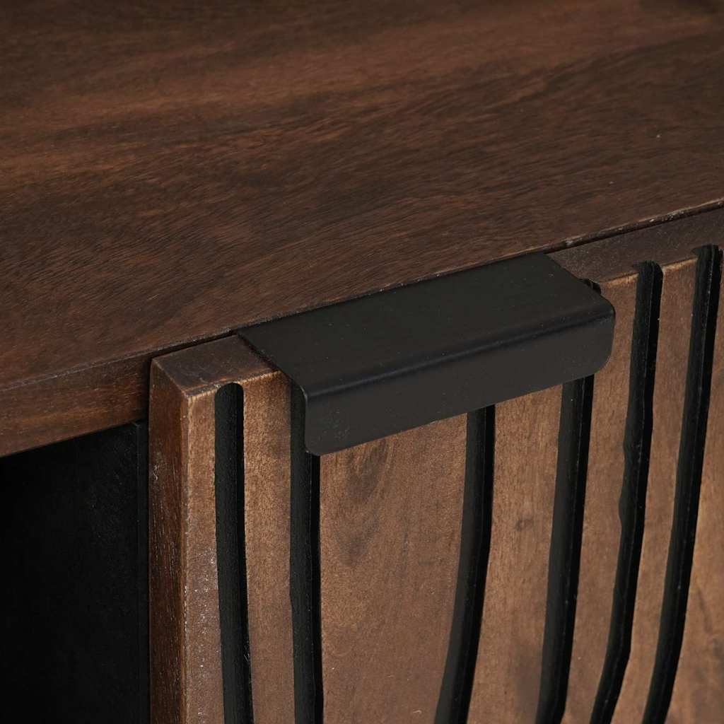 TV-Schränk Braun 105 x 33 x 46 cm massives Mangoholz