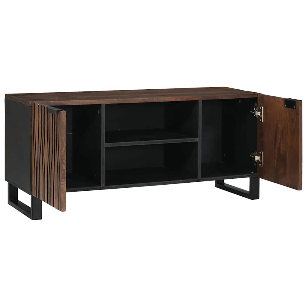 TV-Schränk Braun 105 x 33 x 46 cm massives Mangoholz