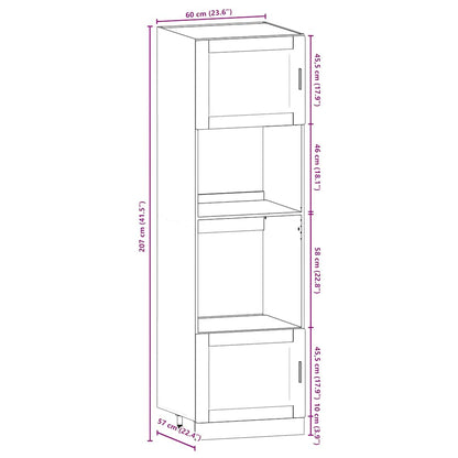 7-tlg. Küchenschrank-Set Kalmar Räuchereiche Holzwerkstoff