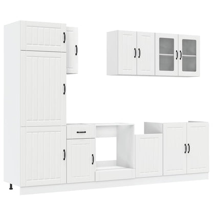 8-tlg. Küchenschrank-Set Lucca Weiß Holzwerkstoff