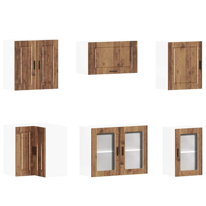 11-tlg. Küchenschrank-Set Porto Altholz-Optik Holzwerkstoff