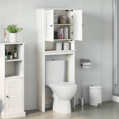 WC-Schränke VIGO Weiß 60 x 27 x 161 cm Massivholz Kiefer