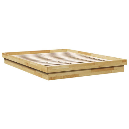 Massivholzbett ohne Matratze 135x190 cm Eichenholz