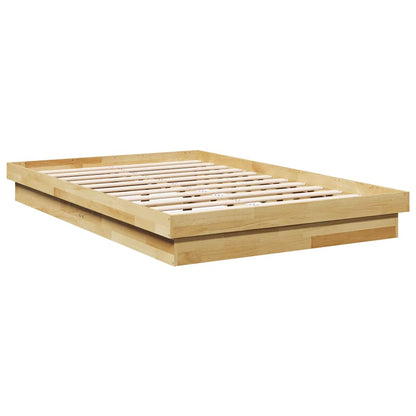 Massivholzbett ohne Matratze 120x190 cm Eichenholz