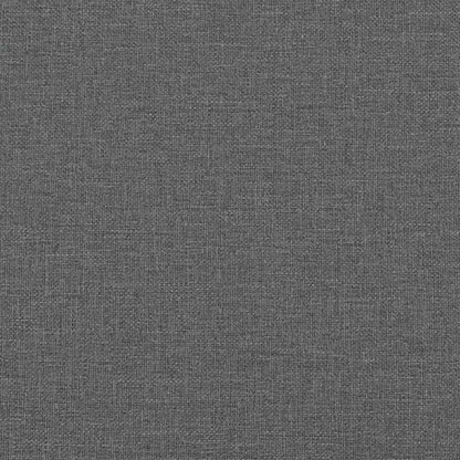 Relaxsessel mit Hocker Dunkelgrau Stoff