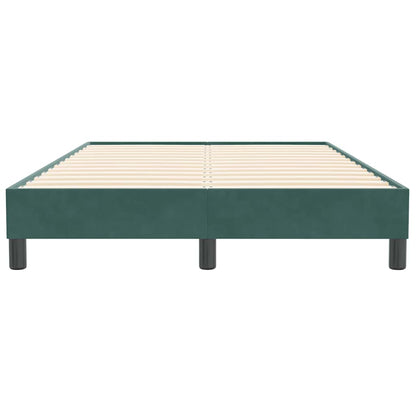 Boxspringbett ohne Matratze Dunkelgrün 120x210 cm Samt