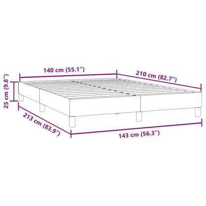Boxspringbett ohne Matratze Rosa 140x210 cm Samt