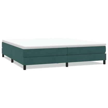Boxspringbett ohne Matratze Dunkelgrün 200x210 cm Samt