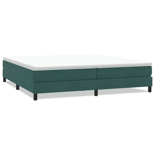 Boxspringbett ohne Matratze Dunkelgrün 200x210 cm Samt