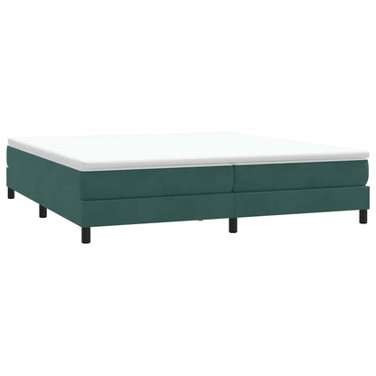 Boxspringbett ohne Matratze Dunkelgrün 200x210 cm Samt