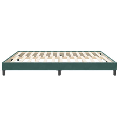 Boxspringbett ohne Matratze Dunkelgrün 200x210 cm Samt