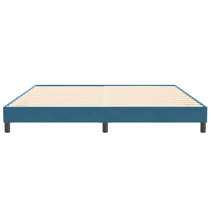 Boxspringbett ohne Matratze Dunkelblau 200x210 cm Samt
