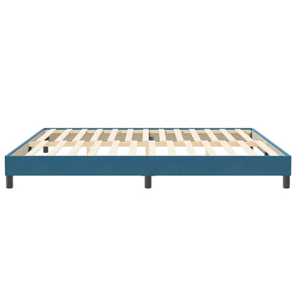 Boxspringbett ohne Matratze Dunkelblau 200x210 cm Samt