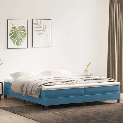 Boxspringbett ohne Matratze Dunkelblau 200x210 cm Samt