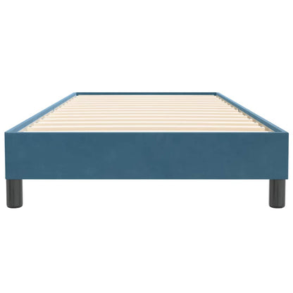 Boxspringbett ohne Matratze Dunkelblau 80x220 cm Samt