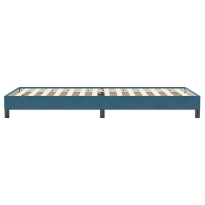 Boxspringbett ohne Matratze Dunkelblau 80x220 cm Samt
