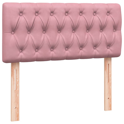Boxspringbett mit Matratze Rosa 100x220 cm Samt