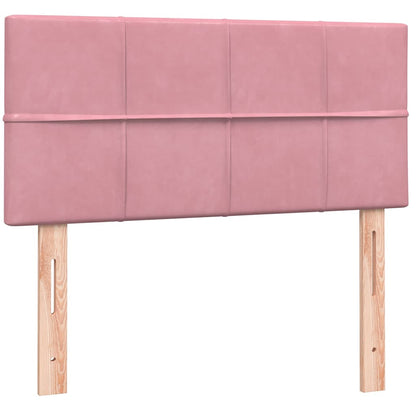 Boxspringbett mit Matratze Rosa 100x220 cm Samt