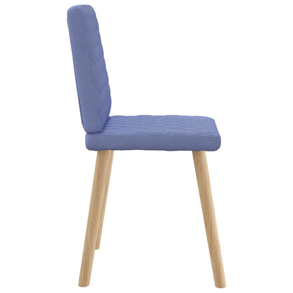 Esszimmerstühle 4 Stk. Jeansblau Stoff