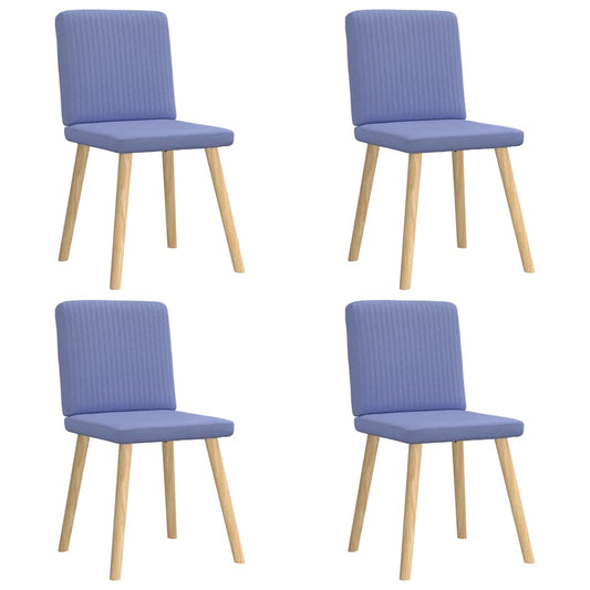 Esszimmerstühle 4 Stk. Jeansblau Stoff