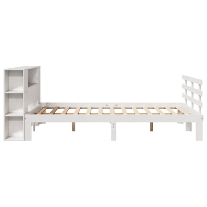 Regalbett ohne Matratze Weiß 160x200cm Massivholz Kiefer