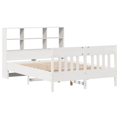 Massivholzbett ohne Matratze Weiß 120x190 cm Kiefernholz