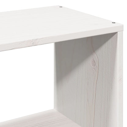 Massivholzbett ohne Matratze Weiß 90x190 cm Kiefernholz