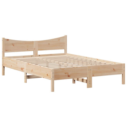 Massivholzbett ohne Matratze 150x200 cm Kiefernholz